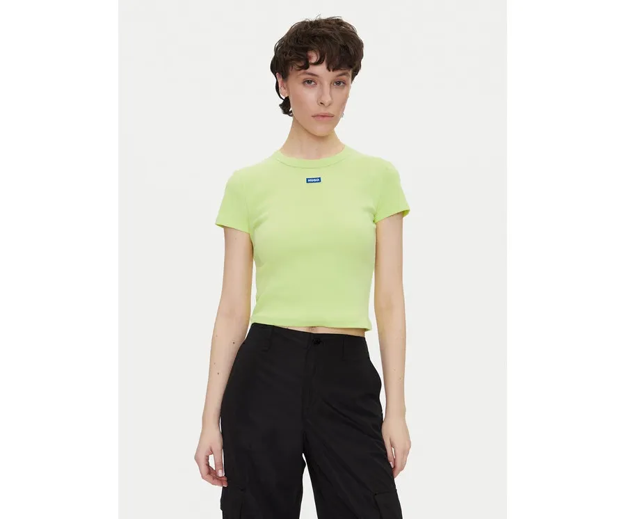 obrazek 1 HUGO T-Shirt Baby 50510749 Zielony Slim Fit