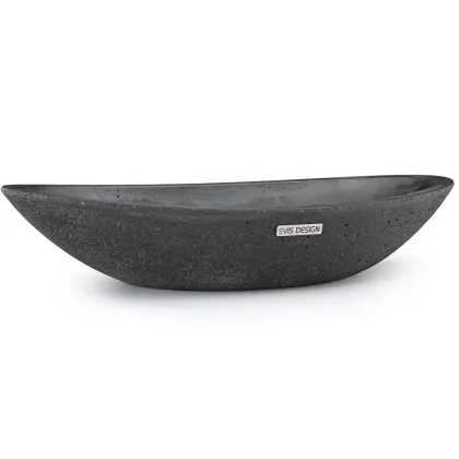 Zdjęcie Oryginalna umywalka 60 cm ORION BRUSHED – bardzo ciemnoszary, bez dekoru, bez lakieru