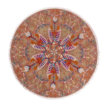 Picture A round carpet with its own lungs - QUACK