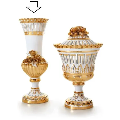 Picture Baroque decorative vase made of ceramics - Ceramiche ML