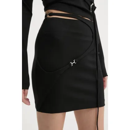 Zdjęcie Heliot Emil spódnica kolor czarny mini ołówkowa AW24.W.12.042.BLK01