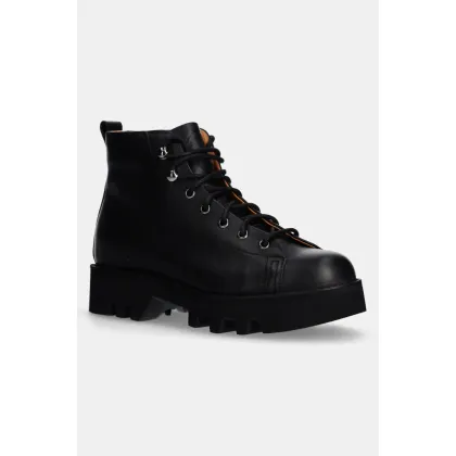 Zdjęcie Fracap botki skórzane Monkey damskie kolor czarny na płaskim obcasie MONKEY.R300.BLK