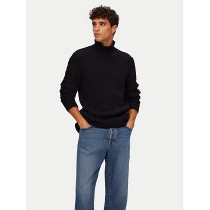 Zdjęcie Selected Homme Golf Ryan 16077218 Czarny Regular Fit