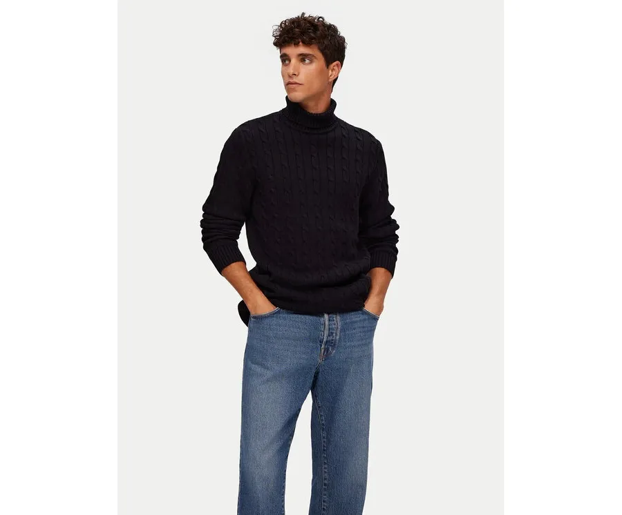 obrazek 1 Selected Homme Golf Ryan 16077218 Czarny Regular Fit