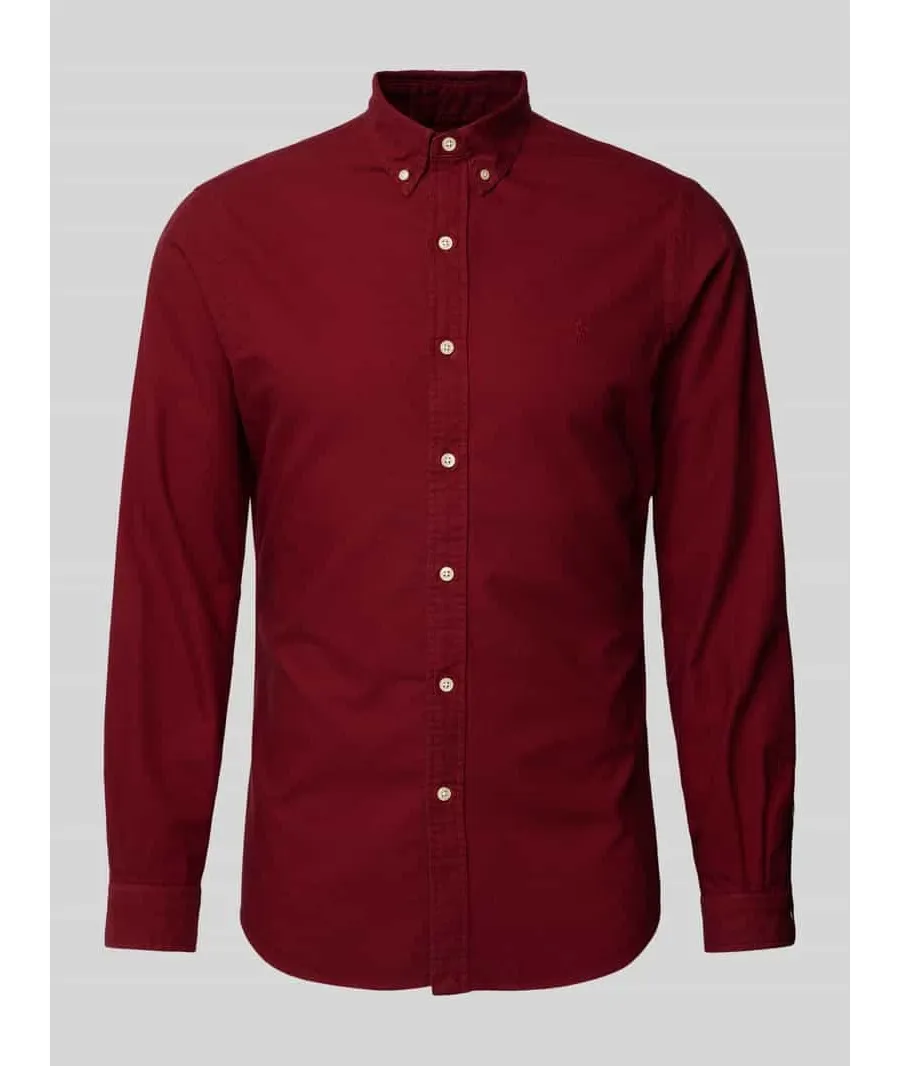 obrazek 1 Koszula casualowa o kroju slim fit z kołnierzykiem typu button down