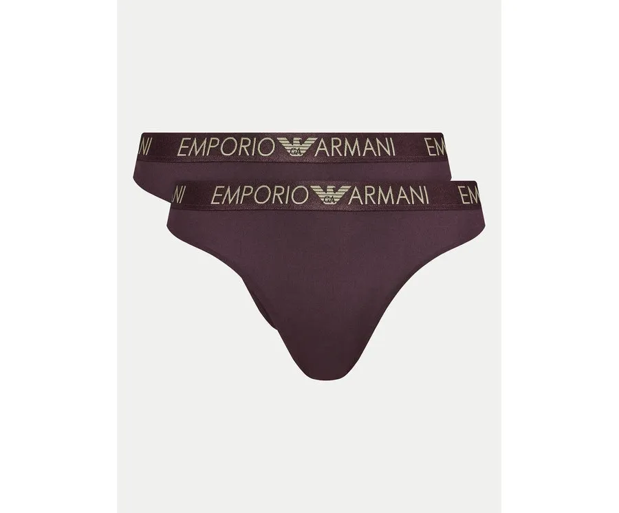 obrazek 1 Emporio Armani Underwear Komplet 2 par stringów 163333 4F235 05093 Fioletowy