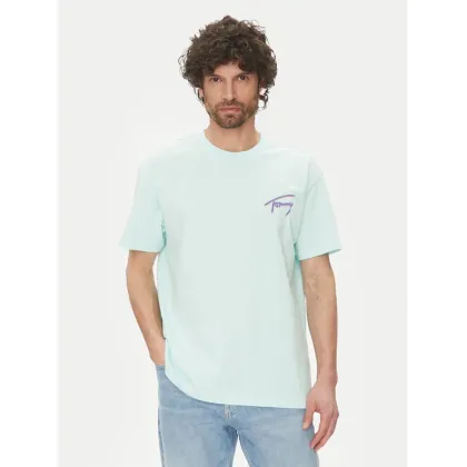 Zdjęcie Tommy Jeans T-Shirt Faded Graphic DM0DM20768 Zielony Relaxed Fit