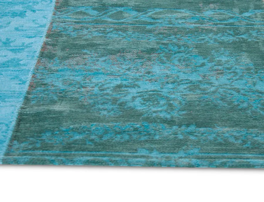 obrazek 2 Piękny turkusowy dywan patchwork - AZURE 8015