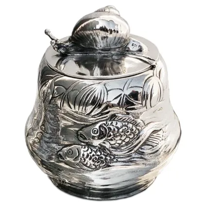 Picture Beautiful Art Nouveau sugar bowl