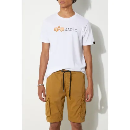 Zdjęcie Alpha Industries szorty bawełniane kolor brązowy 106251.13-BRAZOWY