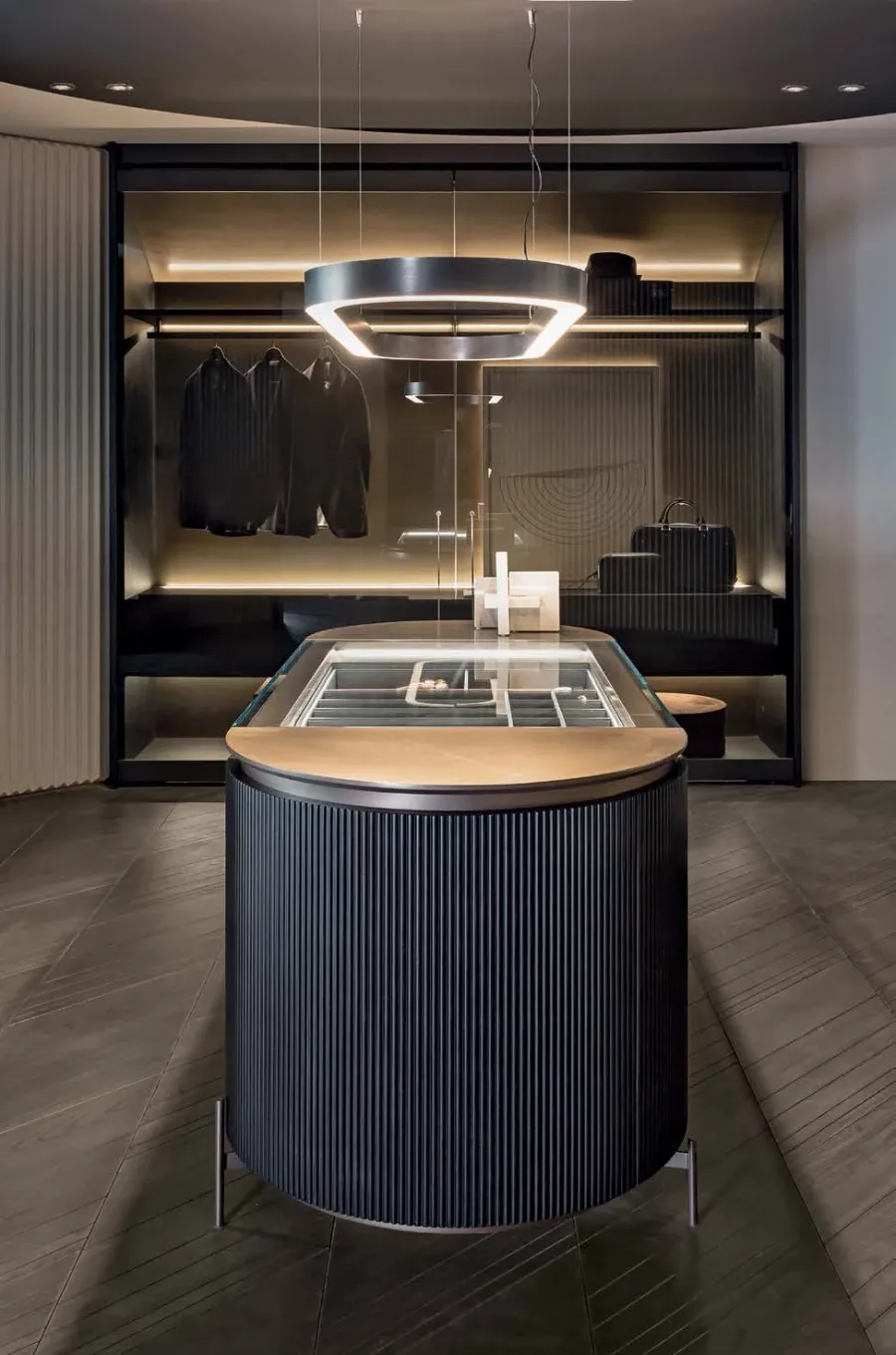 obrazek 3 Designerska lampa sufitowa do minimalistycznych wnętrz