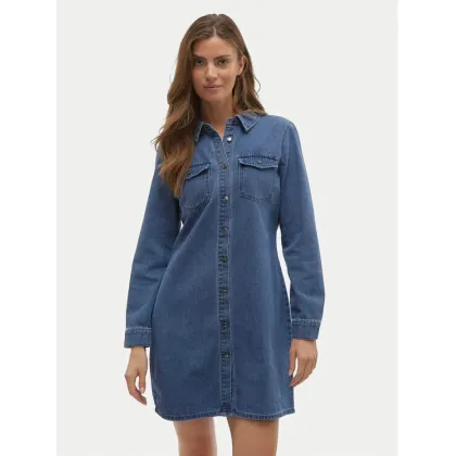 Zdjęcie Vero Moda Sukienka jeansowa Jennie 10310968 Niebieski Regular Fit