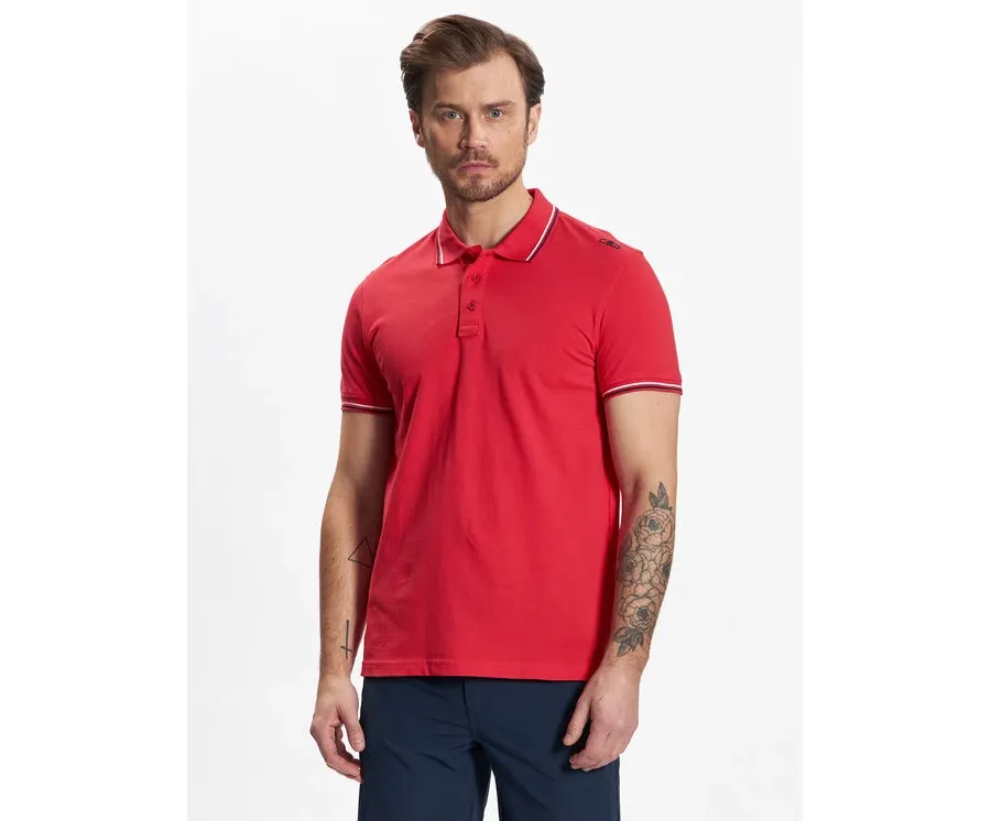 obrazek 1 CMP Polo 39D8367 Czerwony Regular Fit