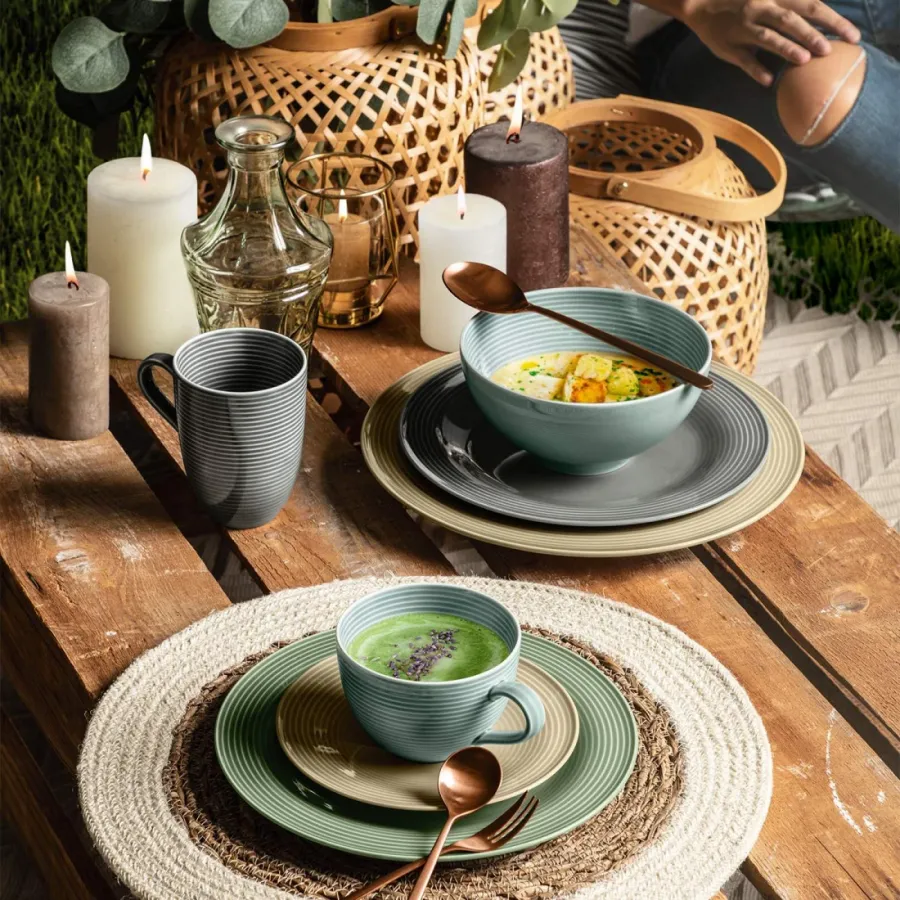obrazek 5 Okrągła porcelanowa miska 20 cm w kolorze szaro perłowym - Seltmann Weiden