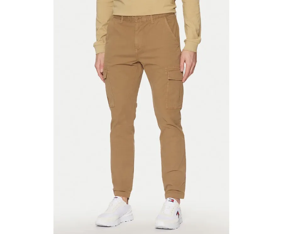 obrazek 1 Tommy Jeans Spodnie materiałowe Austin DM0DM20281 Beżowy Regular Fit