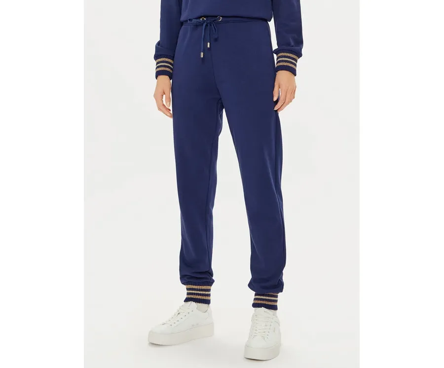 obrazek 1 Luisa Spagnoli Spodnie dresowe Olvia 541459 Granatowy Regular Fit