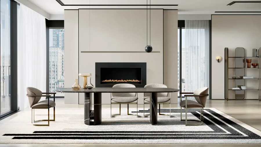 obrazek 7 Luksusowy włoski stół w stylu modernistycznym - do jadalni