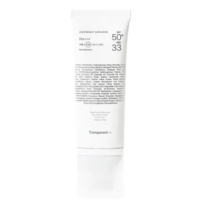 Zdjęcie Transparent Lab SPF50+ - Lekki krem przeciwsłoneczny 100ml 100 ml