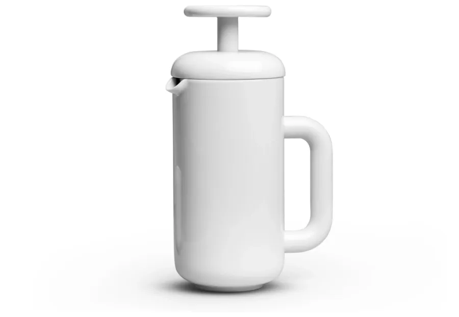 obrazek 1 Elegancki czajniczek z porcelany o nowoczesnym kształcie - Leander