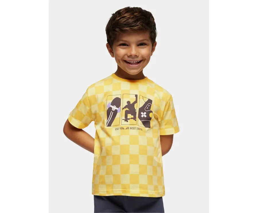 obrazek 1 Mayoral T-Shirt 3014 Żółty Regular Fit