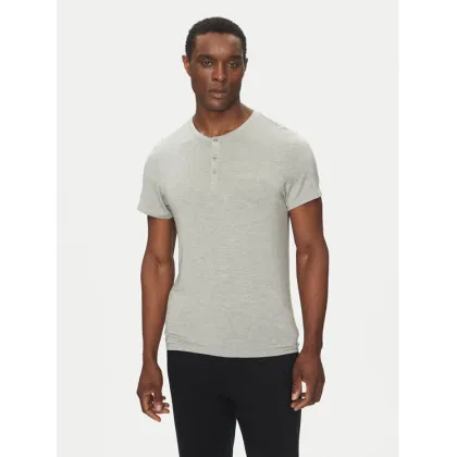 Zdjęcie Calvin Klein Underwear T-Shirt Henley LV00NM2803 Szary Regular Fit