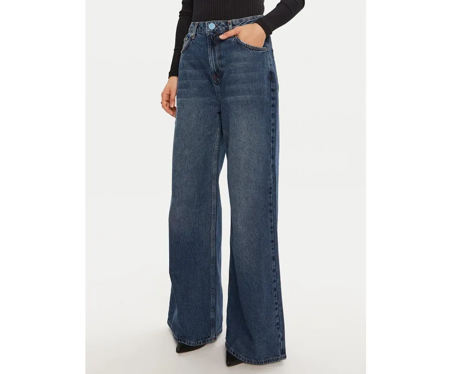obrazek 1 One Teaspoon Jeansy 26644 Niebieski Wide Leg