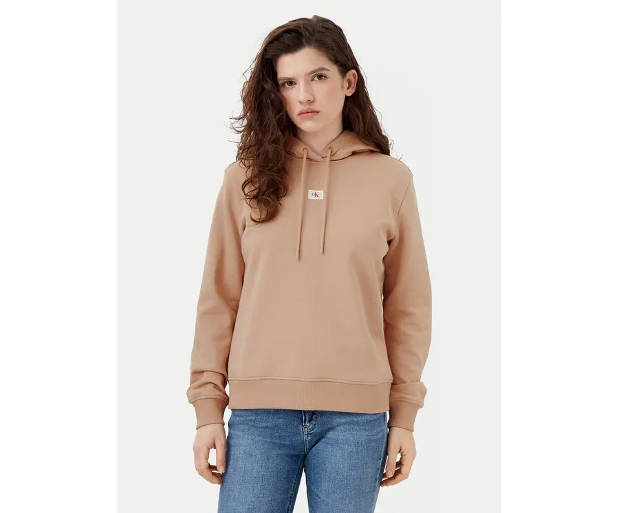 obrazek 1 Calvin Klein Jeans Bluza J20J225085 Beżowy Regular Fit