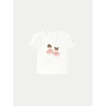 Zdjęcie Mayoral T-Shirt 1041 Écru Regular Fit