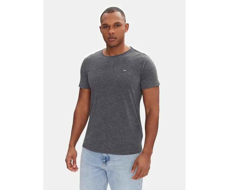 obrazek 1 Tommy Jeans T-Shirt Jaspe DM0DM09586 Granatowy Slim Fit