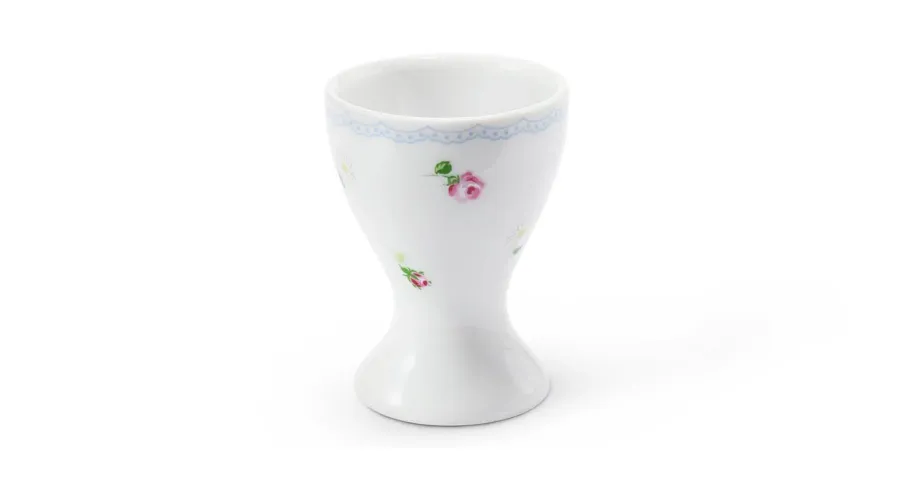 obrazek 1 Stylowy kieliszek na jajko zdobiony delikatnym motywem róży – wariant 2 – Leander