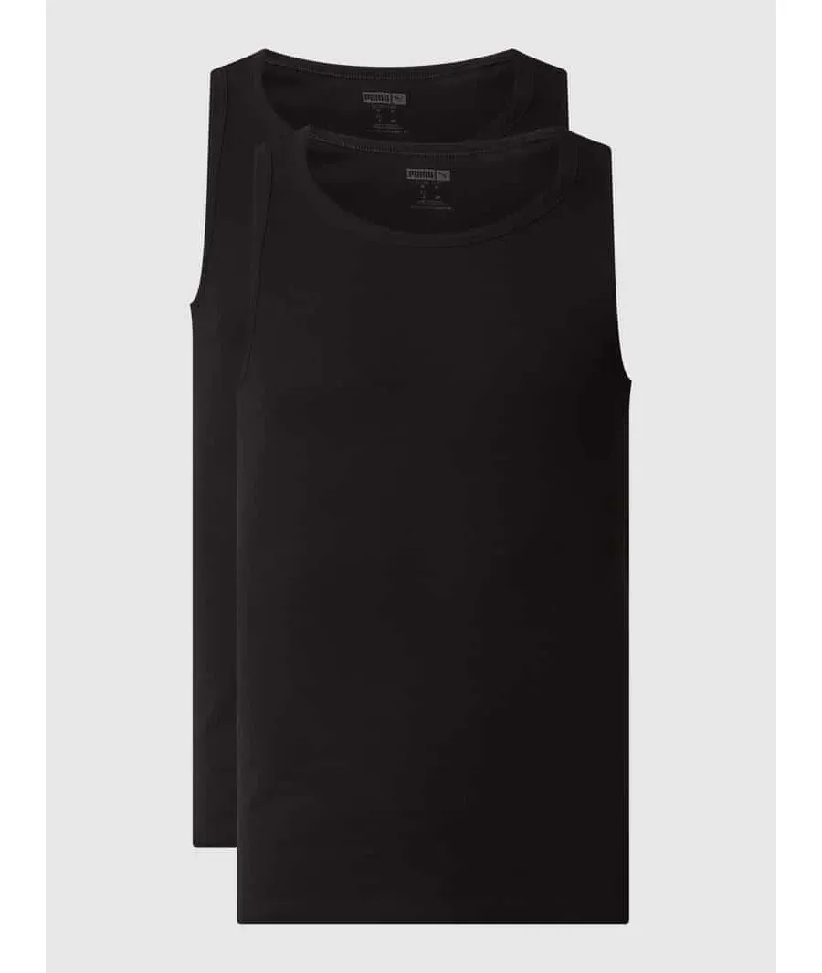 obrazek 1 Top o kroju regular fit z mieszanki bawełny w zestawie 2 szt.