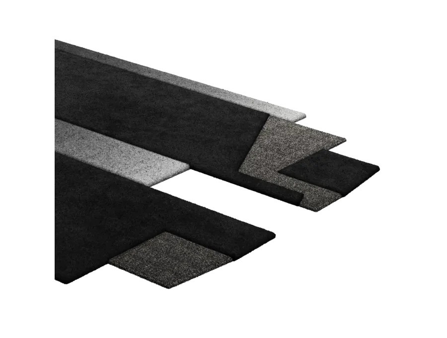 obrazek 3 Stylowy dywan retro o monochromatycznych barwach