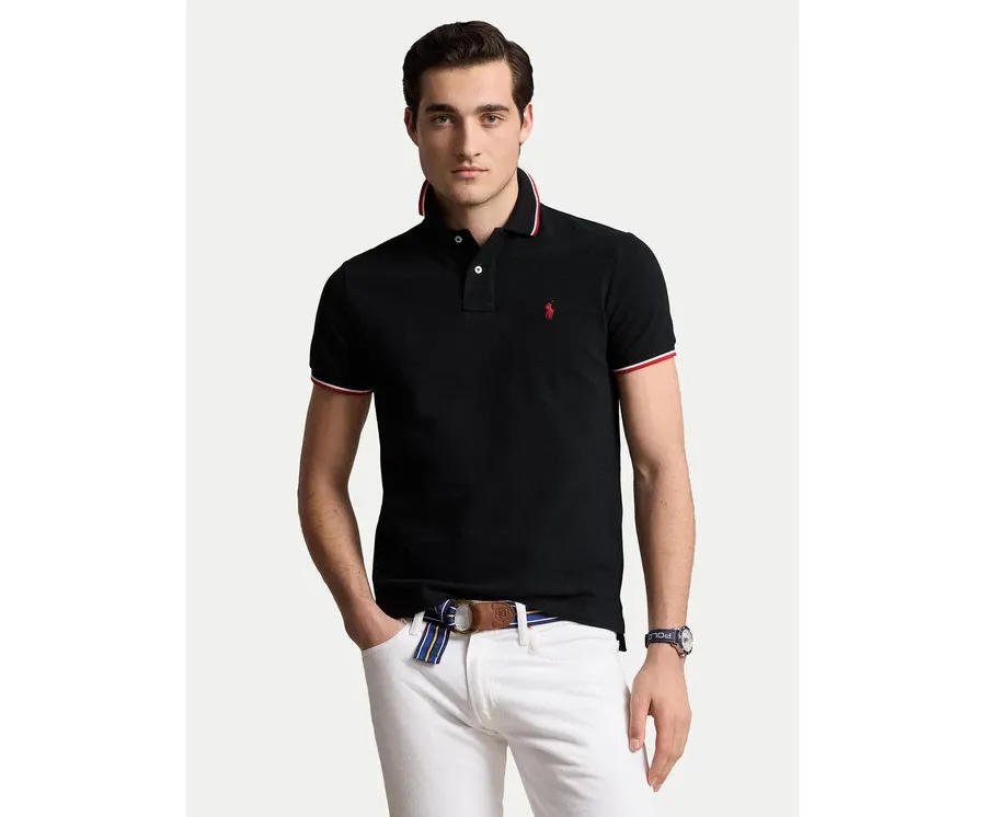 obrazek 1 Polo Ralph Lauren Polo Ssl 710842621001 Czarny Slim Fit