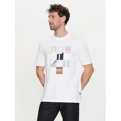 Zdjęcie Bugatti T-Shirt 8350 55045A Biały Regular Fit