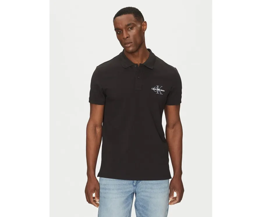 obrazek 1 Calvin Klein Jeans Polo Monologo J30J325664 Czarny Regular Fit