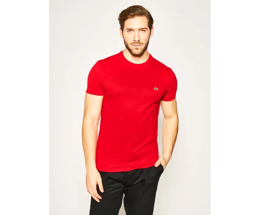 obrazek 1 Lacoste T-Shirt TH6709 Czerwony Regular Fit