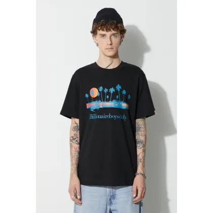 Zdjęcie Billionaire Boys Club t-shirt bawełniany kolor czarny z nadrukiem