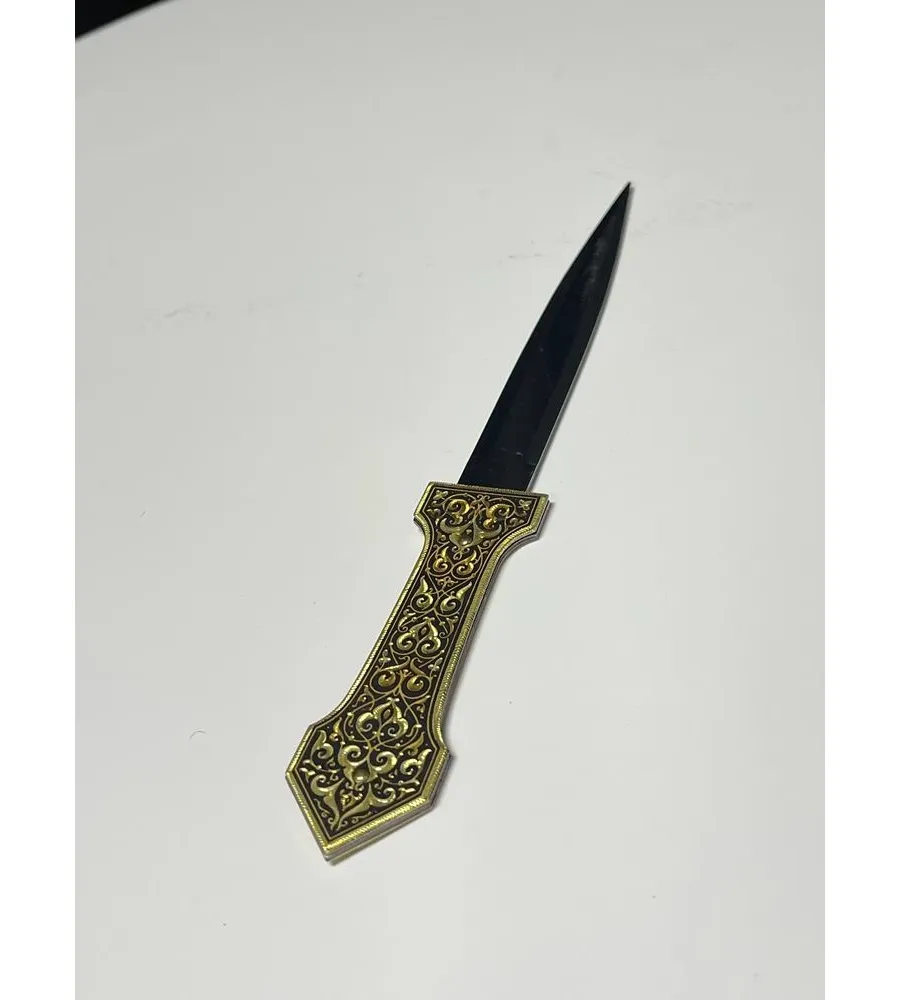 picture 1 Double-sided geometric letter opener with a damask pattern - Anframa