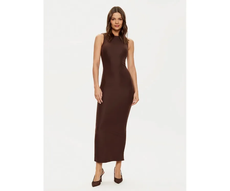 obrazek 1 Guess Sukienka dzianinowa W4YK0J KCDE0 Brązowy Slim Fit