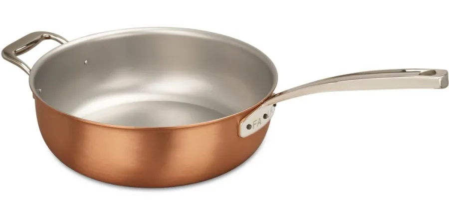obrazek 1 Patelnia o średnicy 28 cm do potraw sauté z uchwytem i rączką pomocniczą