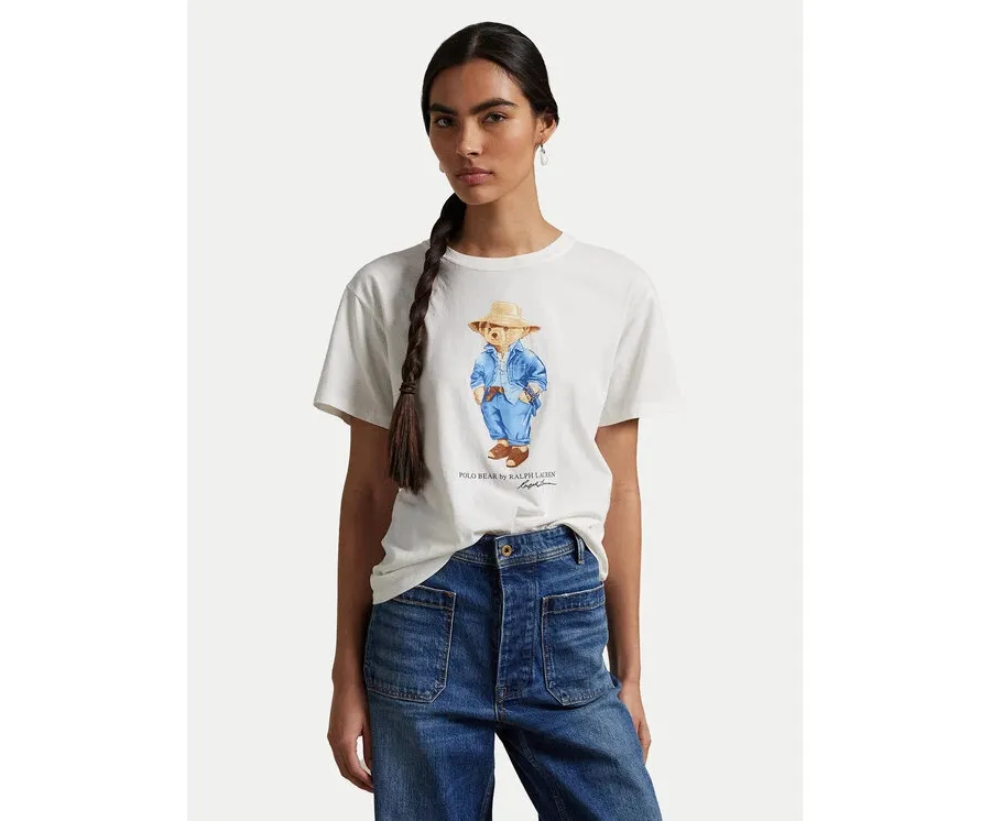 obrazek 1 Polo Ralph Lauren T-Shirt 211959104 Biały Regular Fit