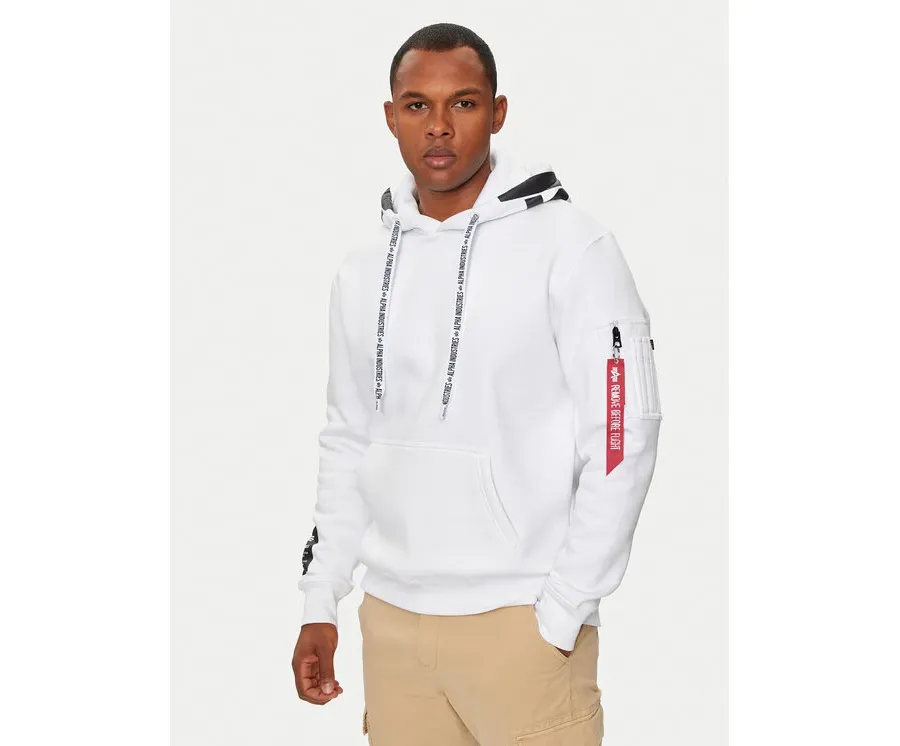 obrazek 1 Alpha Industries Bluza 126803 Biały Regular Fit