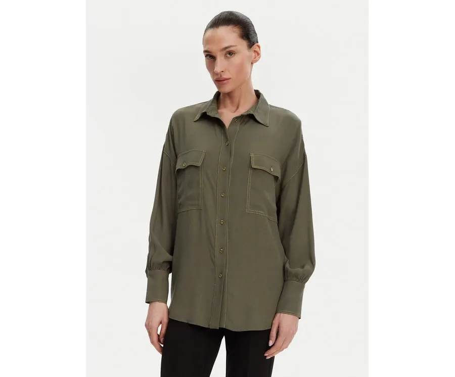 obrazek 1 ACCESS FASHION Koszula 53-7006-394 Zielony Relaxed Fit