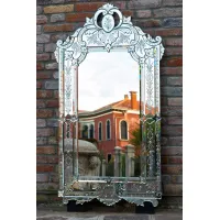 Picture A unique Venetian Murano mirror in a French style