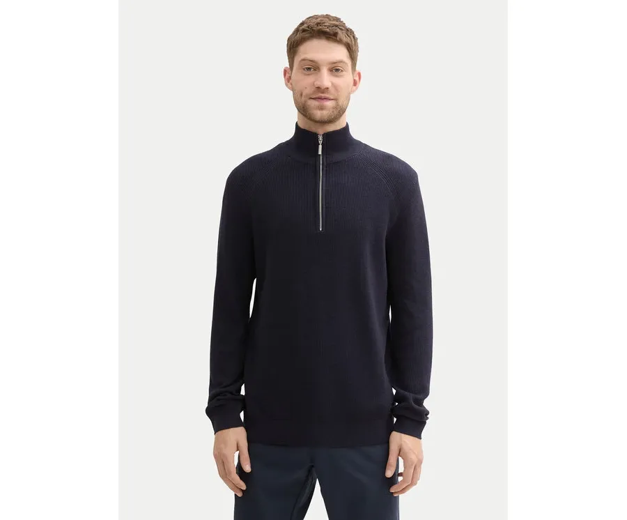 obrazek 1 Tom Tailor Sweter 1042454 Granatowy Regular Fit