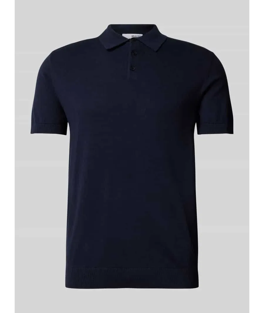 obrazek 1 Selected Homme Polo Berg 16092437 Granatowy Regular Fit