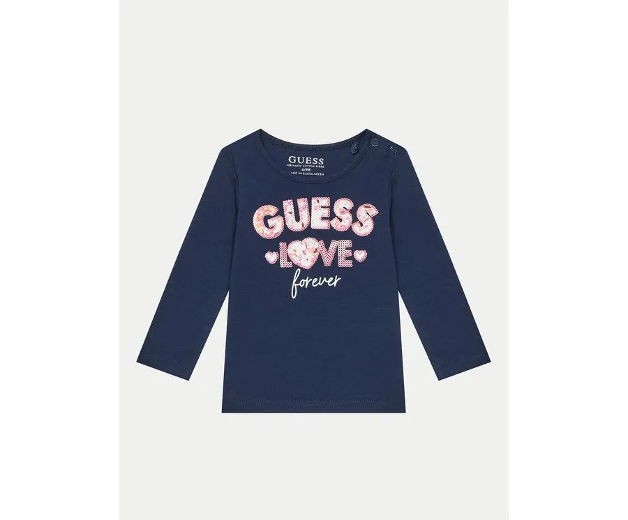 obrazek 1 Guess Bluzka K4BI16 J1314 Granatowy Regular Fit