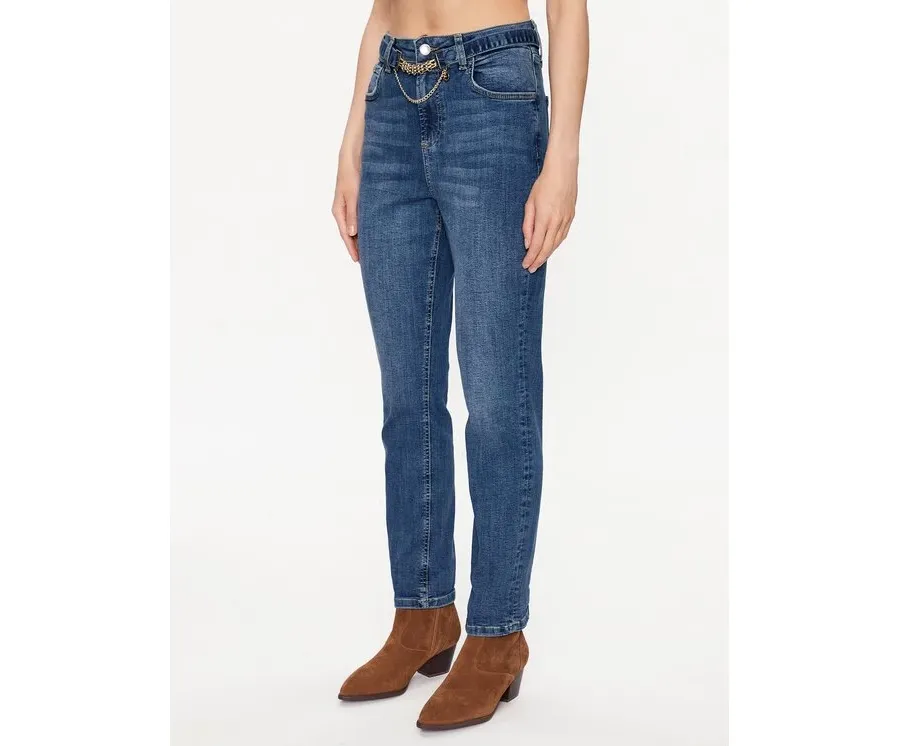 obrazek 1 Liu Jo Jeansy UF3019 D4391 Granatowy Straight Fit