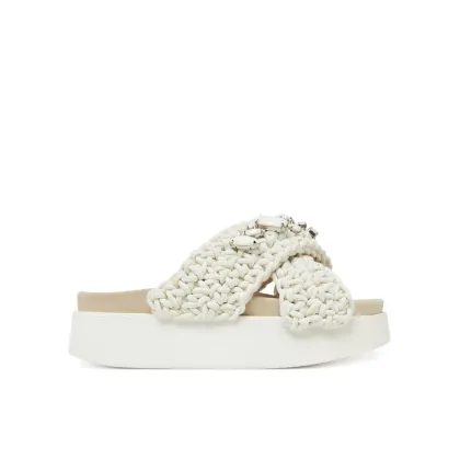 Zdjęcie Inuikii Klapki Woven Stones Platform 70103-106 1100 Écru