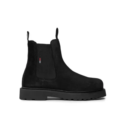 Zdjęcie Tommy Jeans Sztyblety Suede Chelsea Boot EM0EM00829 Czarny